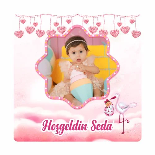 Yeni Doğan Temalı Doğum Günü Magneti